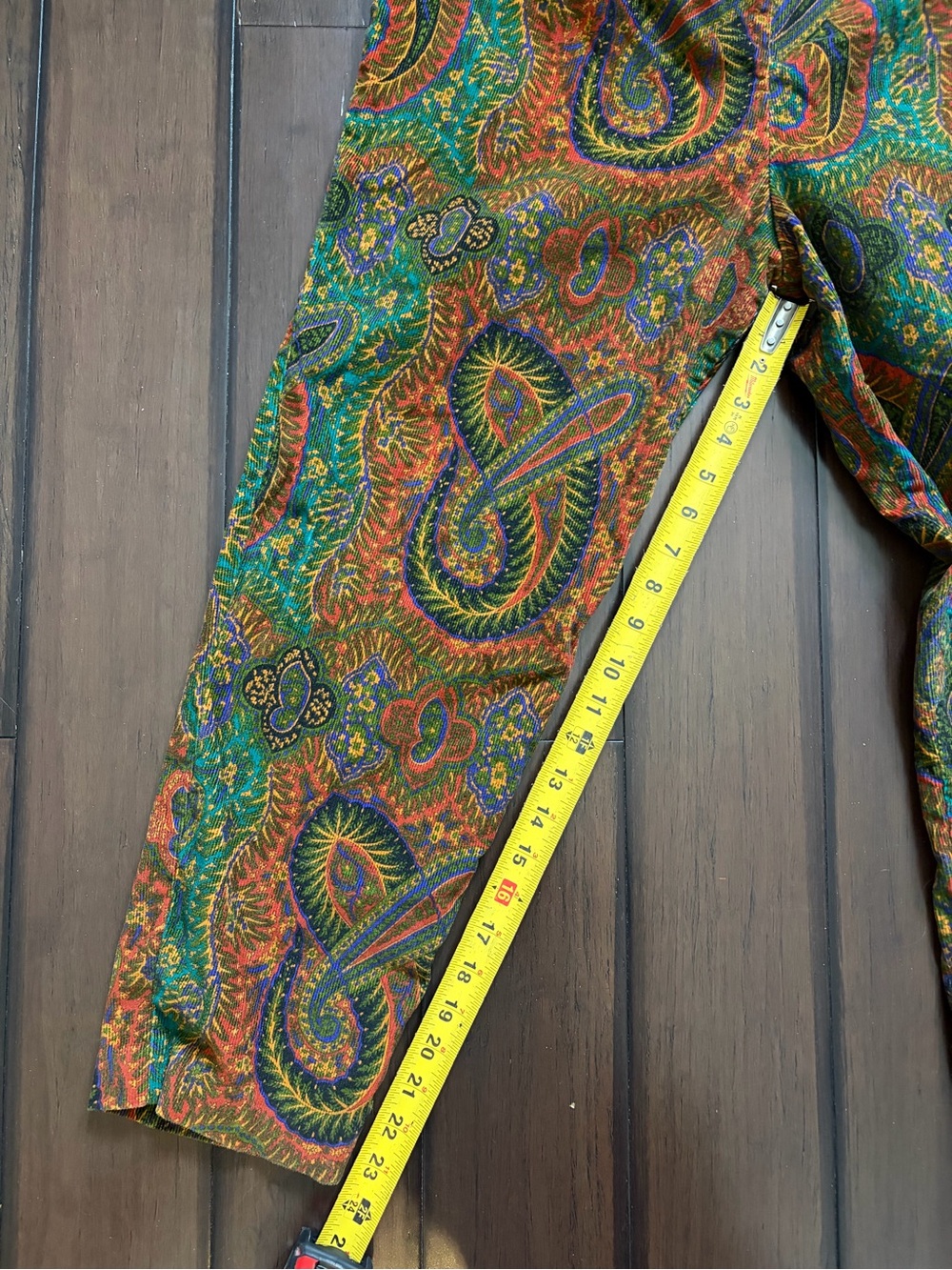 Corduroy paisley trousers - Picture 7 of 8